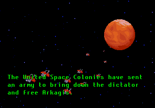 Game opening video. The thumbnail shows the USC ships flying towards Mars.